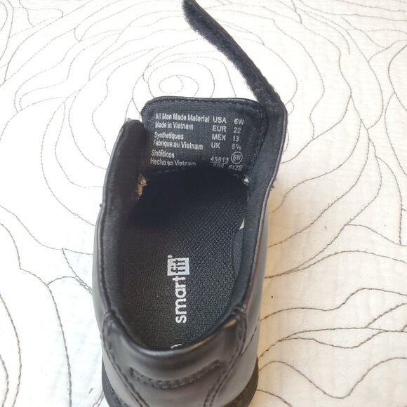 [T6W] Baby Boy Black Dress Shoes - Picture 3 of 5
